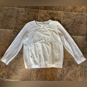 Lululemon Mesh Pullover Top- White, Women’s Size 8